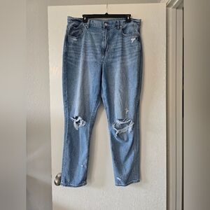 Distressed Light Blue Women's Jeans